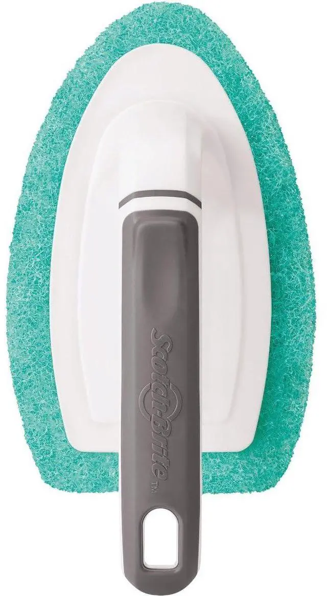 Alt view image 5 of 5 - Non-Scratch Bathroom Scrub Brush Blue