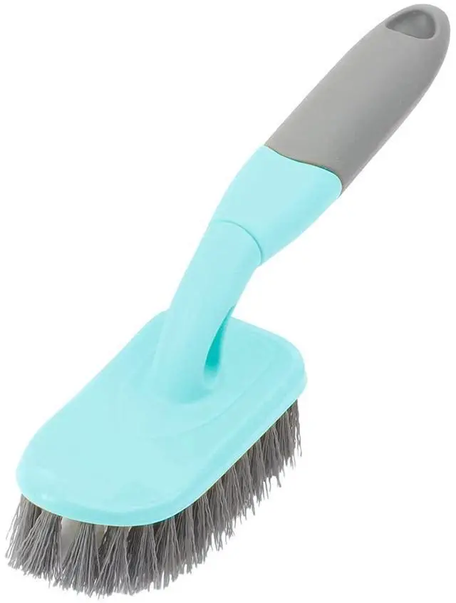 Main image of Scrub Brush, Cleaning Shover Scrubber with Ergonomic Handle Bristles for Bathroom Shower Sink Carpet Floor (9 inch, Blue)