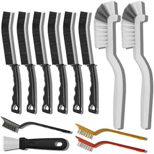 Main image of Crevice Cleaning Brush SetHousehold Deep Cleaning Supplies, Perfect for Small Spaces, Grout, and Tough Tasks -12 Pack