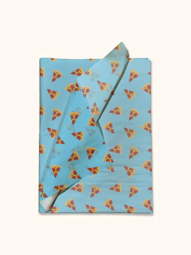 Alt view image 2 of 7 - Pizza Printed Tissue Paper for Gift Bags or Boxes and Wrapping - Food Bulk Decorative Art Tissue Paper for Packaging and Gifting | 24 Sheets 20" x 30"