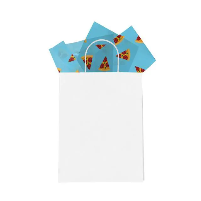 Alt view image 5 of 7 - Pizza Printed Tissue Paper for Gift Bags or Boxes and Wrapping - Food Bulk Decorative Art Tissue Paper for Packaging and Gifting | 24 Sheets 20" x 30"