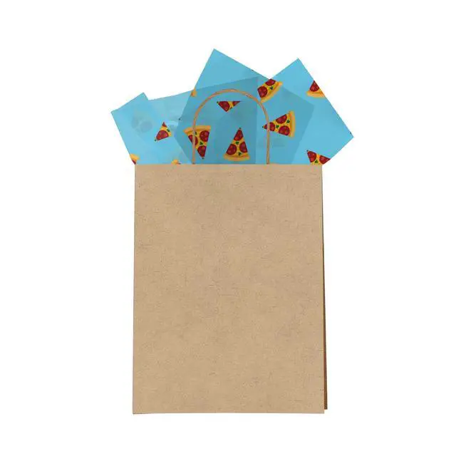 Alt view image 4 of 7 - Pizza Printed Tissue Paper for Gift Bags or Boxes and Wrapping - Food Bulk Decorative Art Tissue Paper for Packaging and Gifting | 24 Sheets 20" x 30"