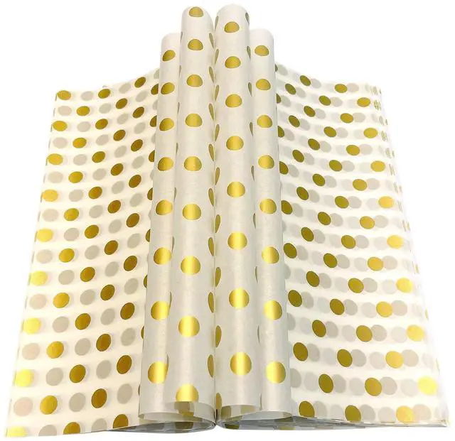 Main image of Gold Dot Wax Paper Sheets Deli Wraps Tray&Basket Liner Deli Paper Wax Paper Baking Paper Colored Parchment Paper Greaseproof for Food (150)