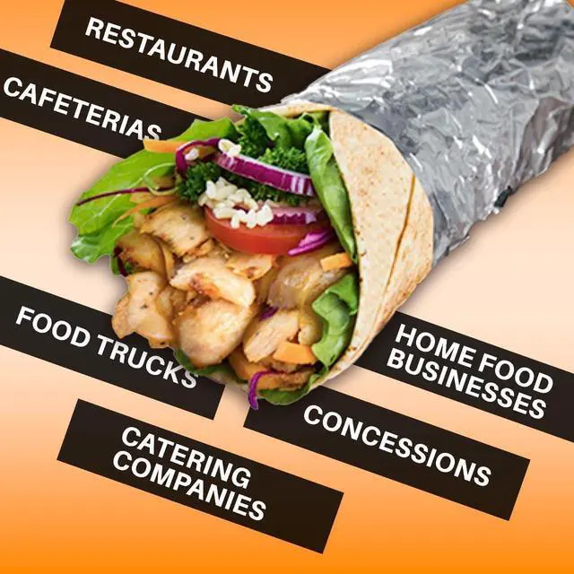 Alt view image 6 of 7 - 150 sheets Insulation Sandwich Wrapping Paper Aluminum Foil Sheets - 10 3/4" x14" - Aluminum Foil Sandwich Wrap Sheets For Sandwich Wraps, Burritos and BBQ