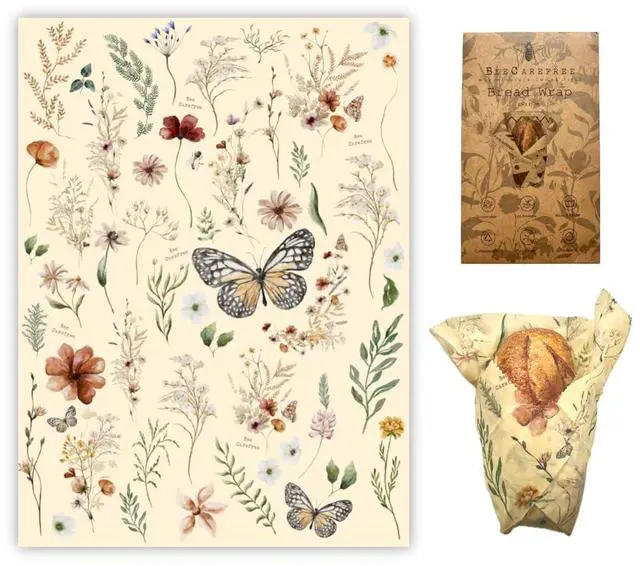 Main image of Beeswax Wrap for Bread - Reusable Eco-Friendly Sustainable Food Storage Solution, Keeps Bread Fresher Longer, Natural Alternative to Plastic Wrap