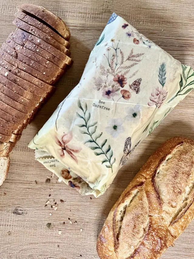 Alt view image 4 of 7 - Beeswax Wrap for Bread - Reusable Eco-Friendly Sustainable Food Storage Solution, Keeps Bread Fresher Longer, Natural Alternative to Plastic Wrap