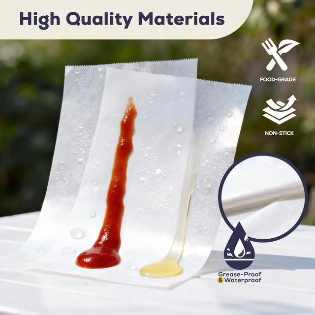 Alt view image 3 of 7 - 500 Pack 6 x 10.75 Inches Deli Wax Paper Sheets, Interfolded Pop-Up Pre-Cut Deli Wraps, Waterproof and Greaseproof Food Wrap Paper for Sandwiches, Restaurants, Bakeries, and Home Use