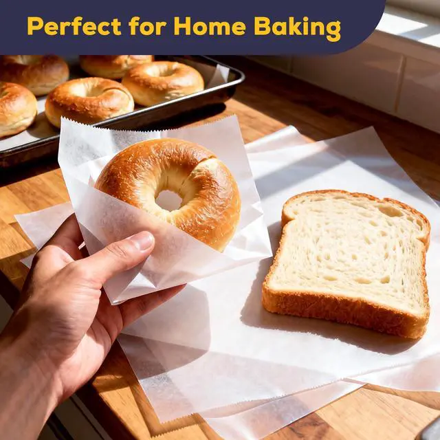Alt view image 6 of 7 - 500 Pack 6 x 10.75 Inches Deli Wax Paper Sheets, Interfolded Pop-Up Pre-Cut Deli Wraps, Waterproof and Greaseproof Food Wrap Paper for Sandwiches, Restaurants, Bakeries, and Home Use