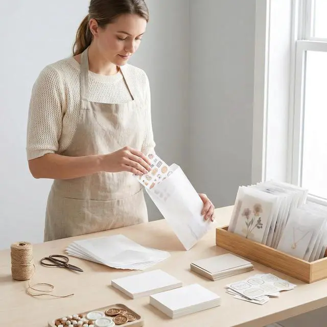 Alt view image 4 of 7 - White Flat Glassine Paper Snack Bags 4x6 in, 100 Count | Semi-transparent wax-free sleeves for cookies, snacks, bakery, party favors, soap and seeds (10 x 15.2 cm)