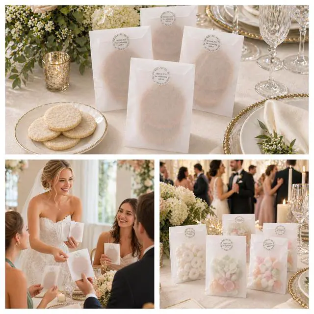 Alt view image 3 of 7 - White Flat Glassine Paper Snack Bags 4x6 in, 100 Count | Semi-transparent wax-free sleeves for cookies, snacks, bakery, party favors, soap and seeds (10 x 15.2 cm)
