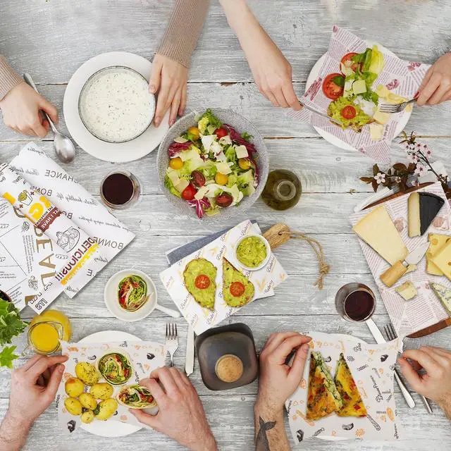 Alt view image 7 of 7 - 100 Sheets Deli Paper, 14 * 10 inch Sandwich Wrapping Paper, Food Wrapping Paper, for Breads, French Fries, Sandwiches, Burgers, Hot Dogs