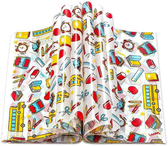 Main image of 200 Pcs Back to School Wax Paper for Food, Wax Paper Sheets | Deli Paper Sandwich Wrap, Candy Wraps, Waterproof Oil-proof, Picnic Basket Liners, For Kitchen Handmade Food