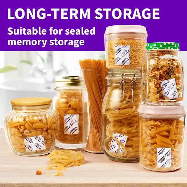 Alt view image 4 of 6 - Individually Wrapped - Oxygen Absorbers for Food Storage 500cc, 50 Packs | Midukit Food Grade Oxygen Absorbers Packets for Long Term Food Storage, Mason Jars, Mylar Bags, Canning supplies, Dehydrated
