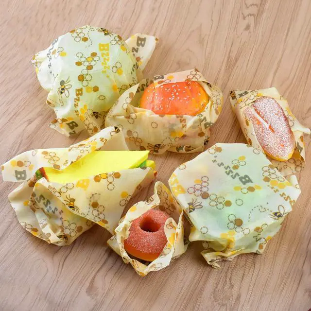 Alt view image 6 of 7 - Reusable Beeswax Wraps 13 x 39 Inch Beeswax Wraps for Food Eco-Friendly Sustainable Food Storage Wraps for Sandwich, Cheese, Fruit, Bread, Snacks