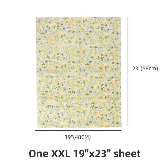 Alt view image 3 of 7 - Beeswax Wraps for Food - XL 19x23 Inch for Sourdough Bread | Organic Eco-Friendly Plastic-Free Bees Wax Sheets, Reusable Alternative to Plastic Wrap &Aluminum Foil for Bread Loaf Storage