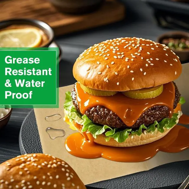 Alt view image 4 of 7 - Precut POP UP Deli Paper Sheet, 200 Pack, 6" x 10-1/2", Kraft | Interfolded Heavy Paper, Waterproof & Grease-Resistant, for Food Wrap and Serving