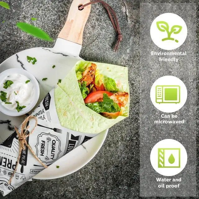 Alt view image 3 of 7 - Wax Paper Sheets Deli Newsprint Food Basket Liners 8.3x9.8, 150 Pcs | Grease Resistant Waterproof, Newsprint Food Basket Liners, Newspaper Wrapping Tissue, Hamburger Picnic BBQ Baking Kitchen