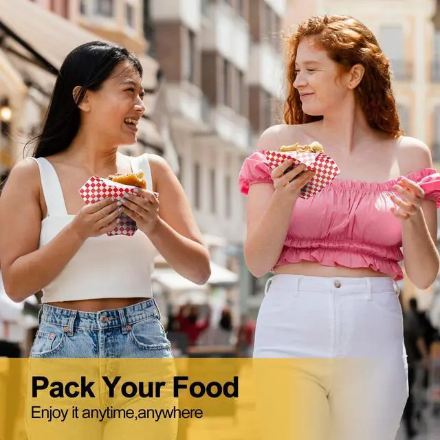 Alt view image 6 of 7 - 100Pcs Wax Paper Sheets for Food, Ultra Grease Resistant Deli Paper Sheet, Must-Have Sandwich Wrapping Papers at School Lunches,Perfect Food Basket Liners for Festival, 11x11"