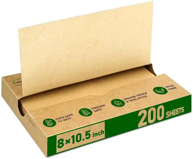 Main image of Precut POP UP Deli Paper Sheet, 200 Pack, 8" x 10-1/2", Kraft | Interfolded Heavy Paper, Waterproof & Grease-Resistant, for Food Wrap and Serving