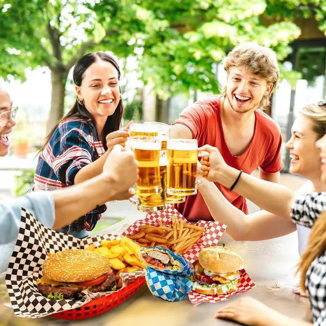 Alt view image 7 of 7 - Paper Sheets 126P, 11.5x11.5 In Checkered Sandwich Paper Wraps, 6 Colors Basket Liners For Food Serving, Grease Resistant Burger Wrappers for BBQ, Picnic, Party(Colorful)