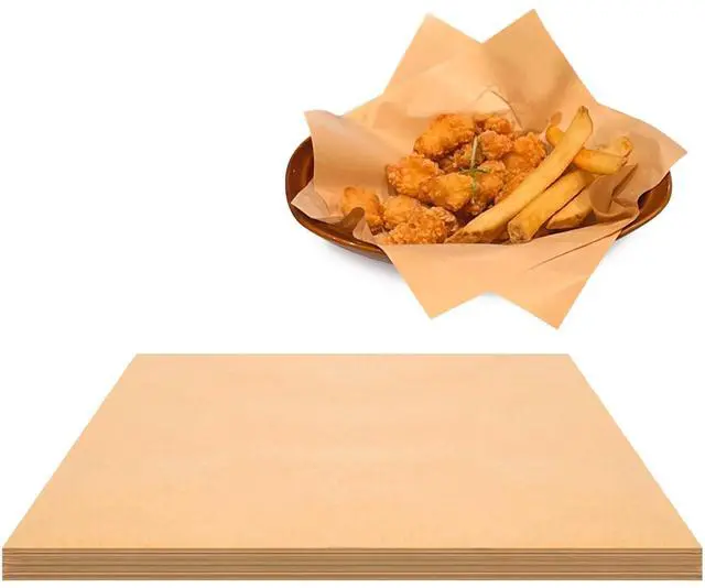 Main image of 50 Sheets of Deli Paper, Wax Paper Sheets for Food, Brown Kraft Paper Deli Papers, for Food Basket Liners, Food Wrapping, Burger Wrapping Paper, Picnic (Brown, 11.45 inches)