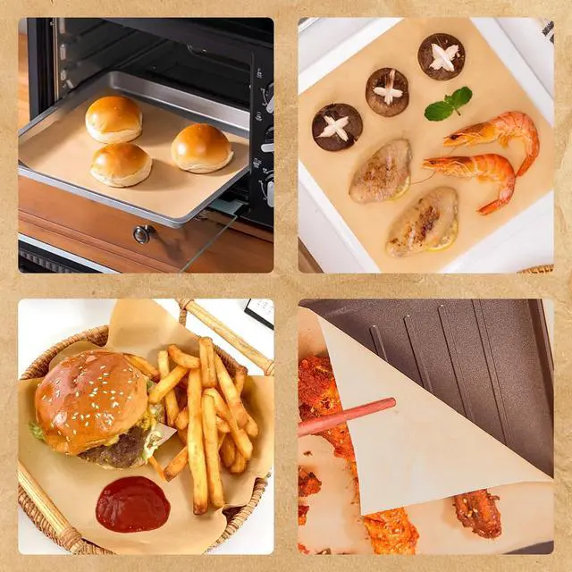 Alt view image 7 of 7 - 50 Sheets of Deli Paper, Wax Paper Sheets for Food, Brown Kraft Paper Deli Papers, for Food Basket Liners, Food Wrapping, Burger Wrapping Paper, Picnic (Brown, 11.45 inches)