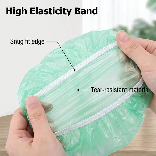 Alt view image 4 of 7 - 60 Pcs Reusable Elastic Food Bowl Covers 3 Sizes BPA Free for Kitchen | Translucent Stretchable, Colorful, Alternative to Foil & Plastic Wrap, BPA Free