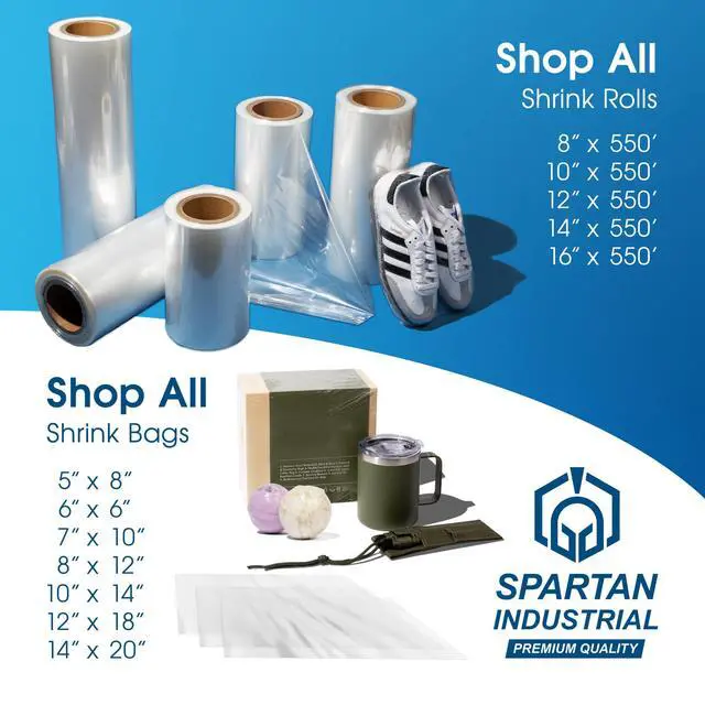 Alt view image 7 of 7 - 10" X 14" Heat Shrink Bags - Pack of 100 Clear Shrink Wrap | for Tumblers, Bottles, Shoes, Soap, and More