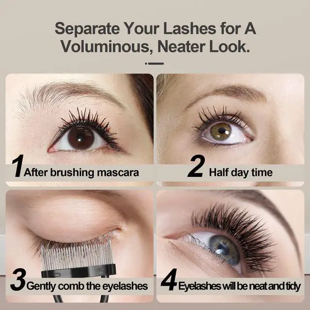 Alt view image 2 of 7 - Comb Lash Separator Tool Brow Brush | Lash Spoolie Professional Eye Makeup Tools