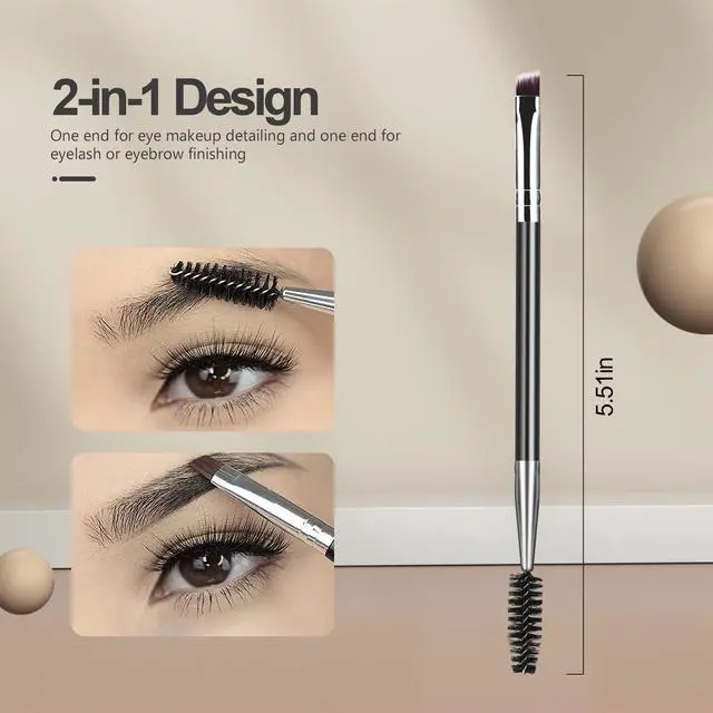 Alt view image 5 of 7 - Comb Lash Separator Tool Brow Brush | Lash Spoolie Professional Eye Makeup Tools