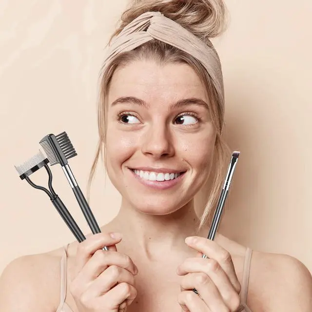 Alt view image 7 of 7 - Comb Lash Separator Tool Brow Brush | Lash Spoolie Professional Eye Makeup Tools