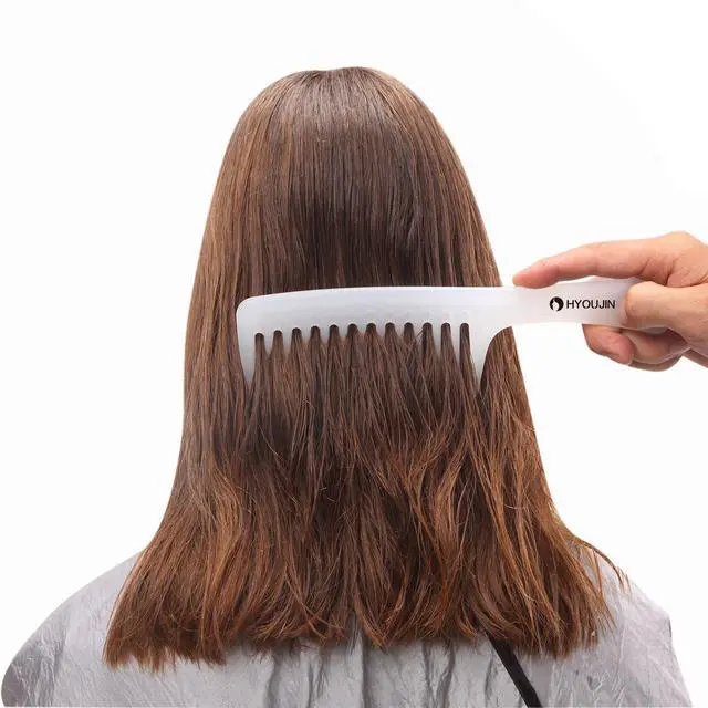 Alt view image 4 of 7 - Large Wide Tooth Comb Detangling for Curly,Wet,Dry Hair,White | Smooth Teeth Hair Comb For Women,Men,Shower,Detangler Brush for Reduce Hair Loss and Dandruff & Headache-Minimal breakages