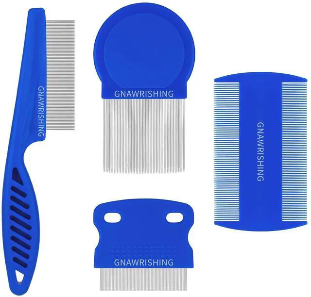 Main image of Flea Comb 4Pcs with High Strength Teeth Pet Tear Stain Remover Combs, Pet Dog Cat Grooming Comb Set Effective Float Hair Remover