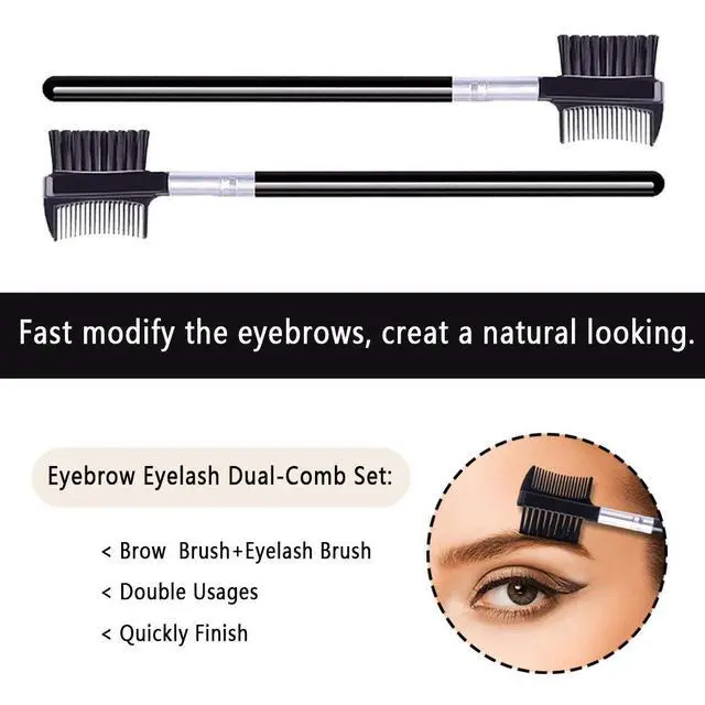 Alt view image 5 of 5 - Eyelash Comb and Eyebrow brush, Eyelash Brush Comb Set (1PCS)