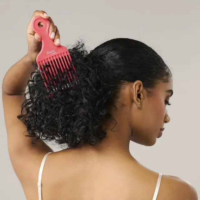Alt view image 3 of 5 - 6-Inch Lift Comb for Detangling, Styling, and Adding Volume, Wide-Tooth Comb for All Hair Types, Hair Pick for Women, Wide Tooth Comb for Curls, Parting and Teasing