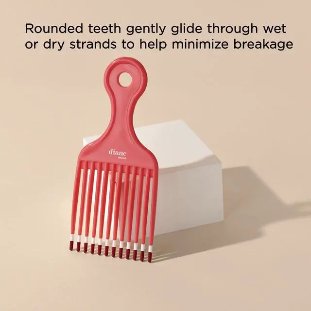 Alt view image 4 of 5 - 6-Inch Lift Comb for Detangling, Styling, and Adding Volume, Wide-Tooth Comb for All Hair Types, Hair Pick for Women, Wide Tooth Comb for Curls, Parting and Teasing