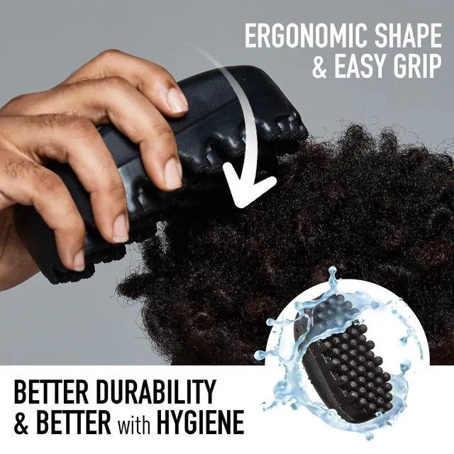 Alt view image 6 of 7 - Premium Luxury Twist Styler Comb Brush, Durable Washable Alternative for Sponge for Barbers and Daily Use, Ideal for Afro, Curly, Coiled, 4C Hair