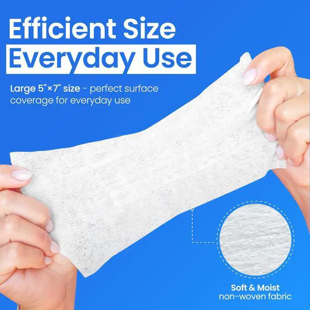 Alt view image 4 of 7 - Resealable Adhesive Remover Wipes for Skin - 50 Large 5"x7" No Sting Alcohol Free Medical Adhesive Remover Pads for Ostomy, Stoma Care - Gentle Adhesive Removal Wipes for Bandages, Tape
