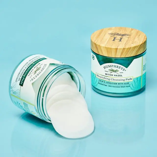 Alt view image 4 of 7 - Witch Hazel Nourishing Cleansing Pads with Aloe | 60 Rounds | Hydrating, Natural Alcohol-Free Formula With Aloe & Vitamin E; Wild Harvested Witch Hazel Soothes & Cleanses
