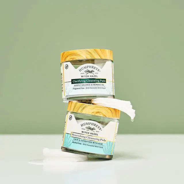 Alt view image 6 of 7 - Witch Hazel Nourishing Cleansing Pads with Aloe | 60 Rounds | Hydrating, Natural Alcohol-Free Formula With Aloe & Vitamin E; Wild Harvested Witch Hazel Soothes & Cleanses