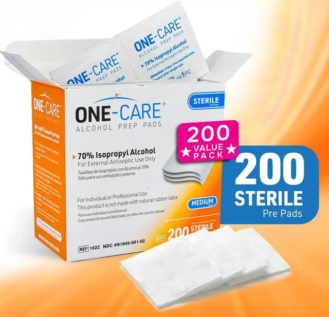 Alt view image 2 of 7 - 70% Alcohol Prep Pads, Medium, Individually Wrapped, 2-Ply, Sterile, 200/bx | Easy-open, leak-proof pouch prevents premature dry-out. Soft pad for gentle cleansing. Effective antiseptic protection.