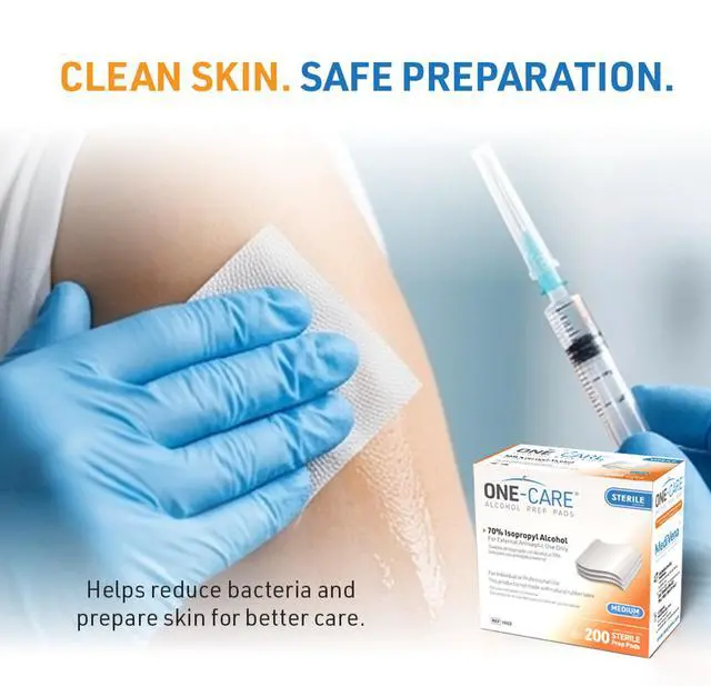 Alt view image 5 of 7 - 70% Alcohol Prep Pads, Medium, Individually Wrapped, 2-Ply, Sterile, 200/bx | Easy-open, leak-proof pouch prevents premature dry-out. Soft pad for gentle cleansing. Effective antiseptic protection.