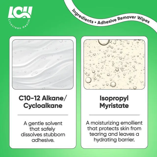 Alt view image 7 of 7 - 100CT Adhesive Remover Wipes Alcohol-Free No-Sting Medical Adhesive Remover for Skin 3"x2.5" 60 GSM Adhesive Remover Pads Effective Bandage, Dressings, Ostomy Adhesive Removers