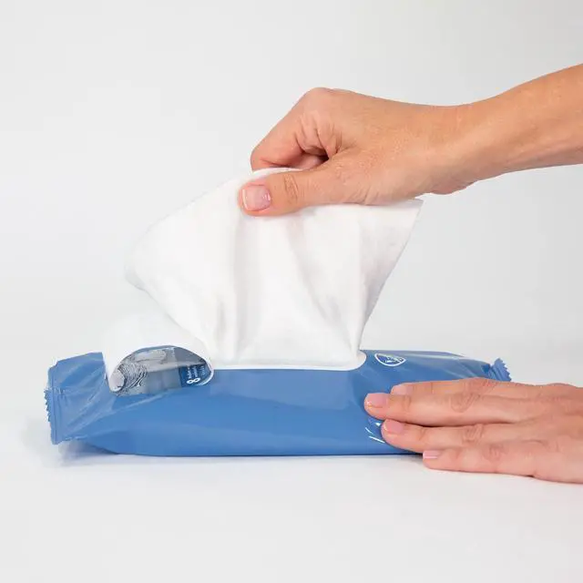 Alt view image 6 of 7 - Essential Comfort Bath Cleansing Washcloths - 1 Package, 8 Cloths - No Rinse Bathing Wipes, Ultra-Soft and Thick Heavyweight Cloth, Light Fragrance