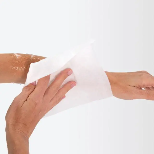 Alt view image 7 of 7 - Essential Comfort Bath Cleansing Washcloths - 1 Package, 8 Cloths - No Rinse Bathing Wipes, Ultra-Soft and Thick Heavyweight Cloth, Light Fragrance