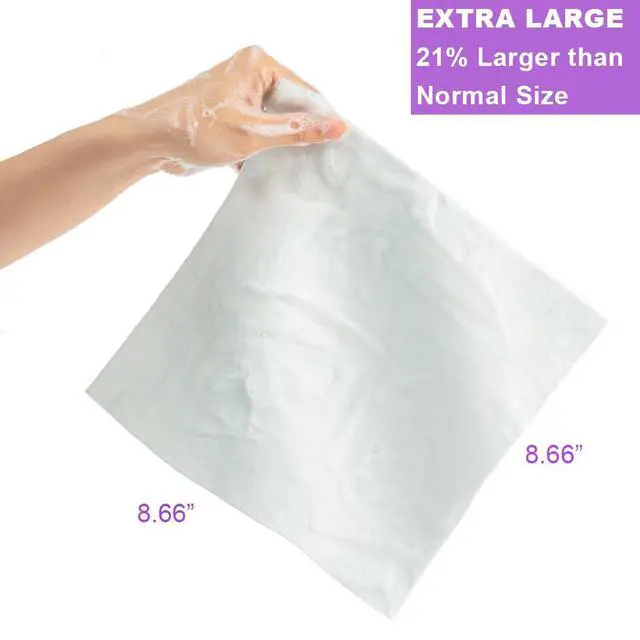 Alt view image 2 of 7 - -21% Larger Rinse Free Bath Sponges for Adults-Disposable No Rinse Bathing Wipes-Soap Infused,Dry Shower Wipes for Elderly,Camping,Post Surgery Must Haves,(Lavender 25 Counts