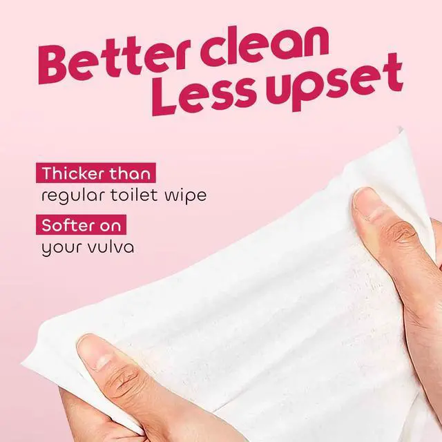 Alt view image 3 of 6 - Feminine Wipes Flushable 50 Counts Individual Wet Wipes Intimate