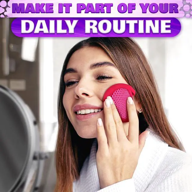 Alt view image 7 of 7 - 2 in 1 Face Scrub Pads, 3 Pcs Reusable Microfiber Facial Scrubber | Removes Makeup from Eyes, Lips, and Neck - an Exfoliating Texture Gives a Deeper Cleanse - Washable Soft Microfiber Cloths