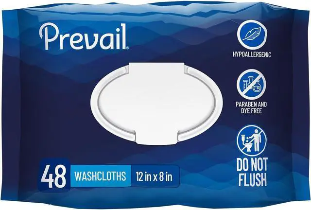 Main image of Soft Pack Adult Washcloths - Unisex Adult Incontinence Wipes - Disposable Adult Wipes for Men & Women - 12"x 8", 48 Count (1 Pack of 48)