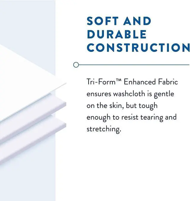 Alt view image 3 of 5 - Soft Pack Adult Washcloths - Unisex Adult Incontinence Wipes - Disposable Adult Wipes for Men & Women - 12"x 8", 48 Count (1 Pack of 48)